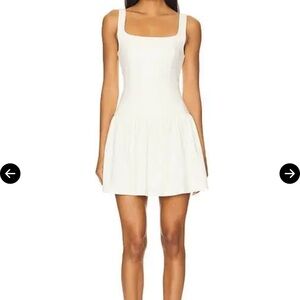 Rue Sophie Addie Mini dress in EGGNOG OFFWHITE/Beige color
